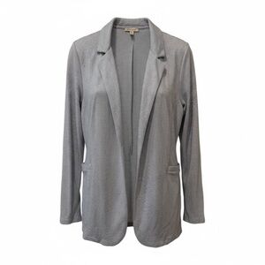 Bordeaux striped open front blazer, small